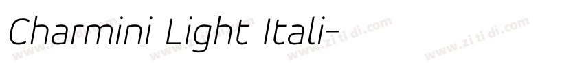 Charmini Light Itali字体转换